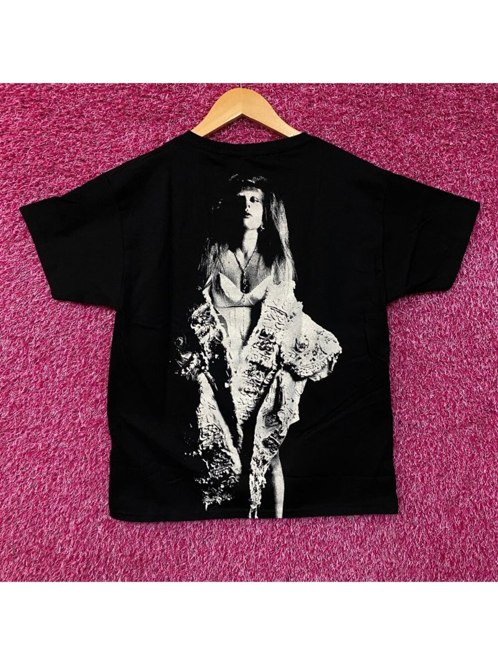 Lady Gaga Black & White Portrait Graphic T-Shirt XS
